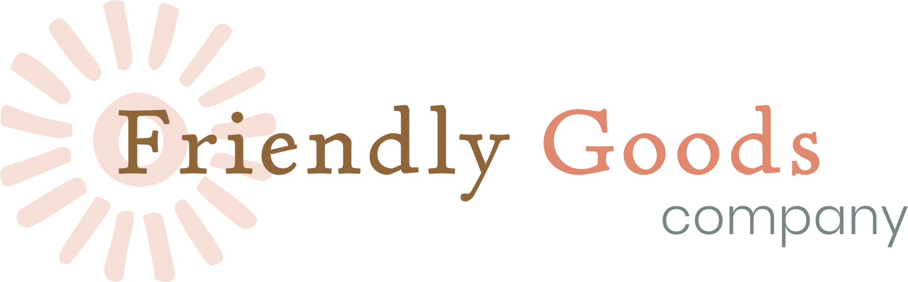 Friendly Goods Logo with Submark